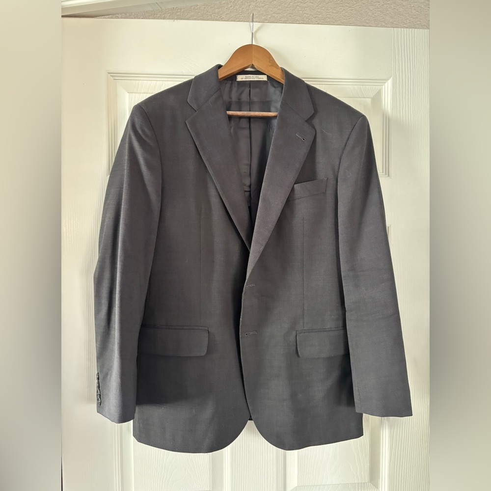 Joseph Abboud Slim Fit Grey Textured Sport Coat - Size 40S